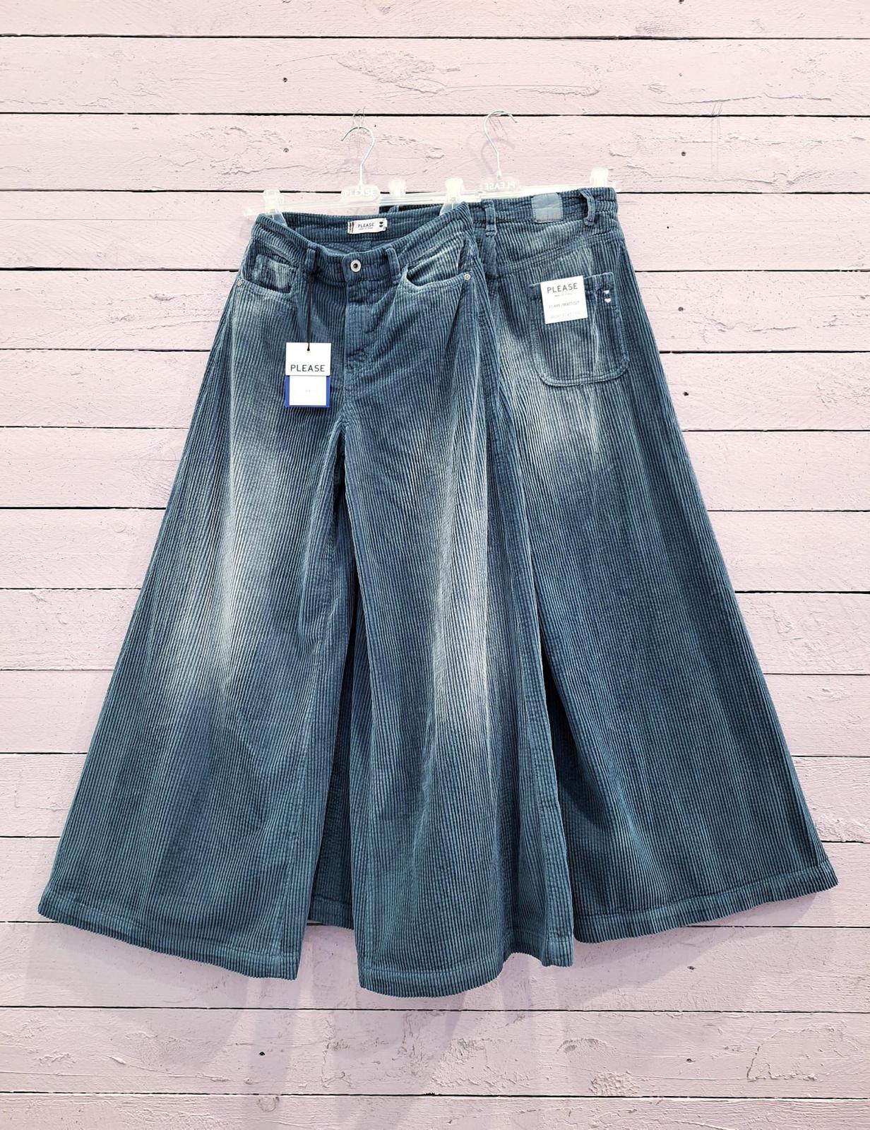 מכנס קורדרוי צבע גינס