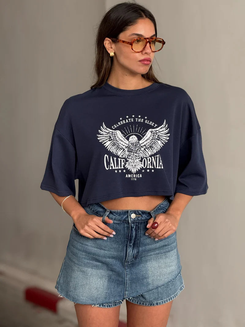 חולצת קרופ מקס