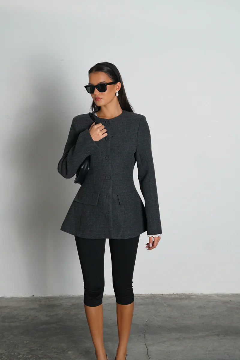 ג'קט ריג'ינה-אפור