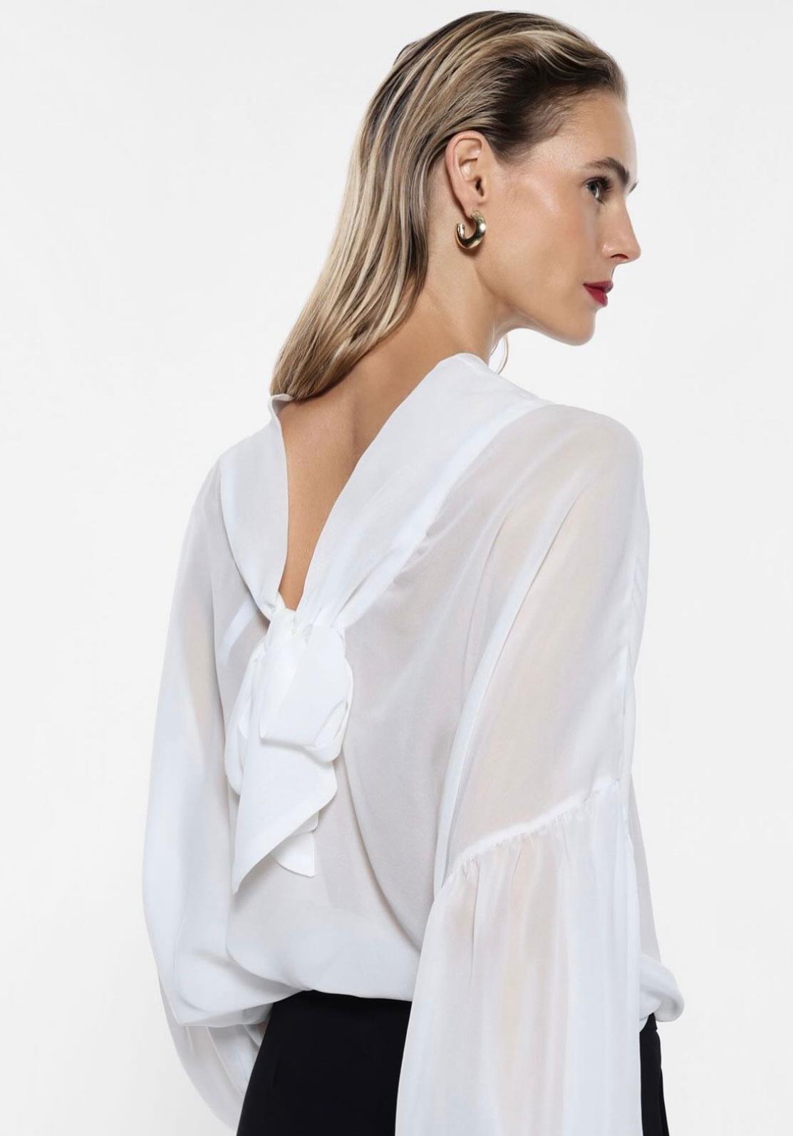 חולצה משי שיפון