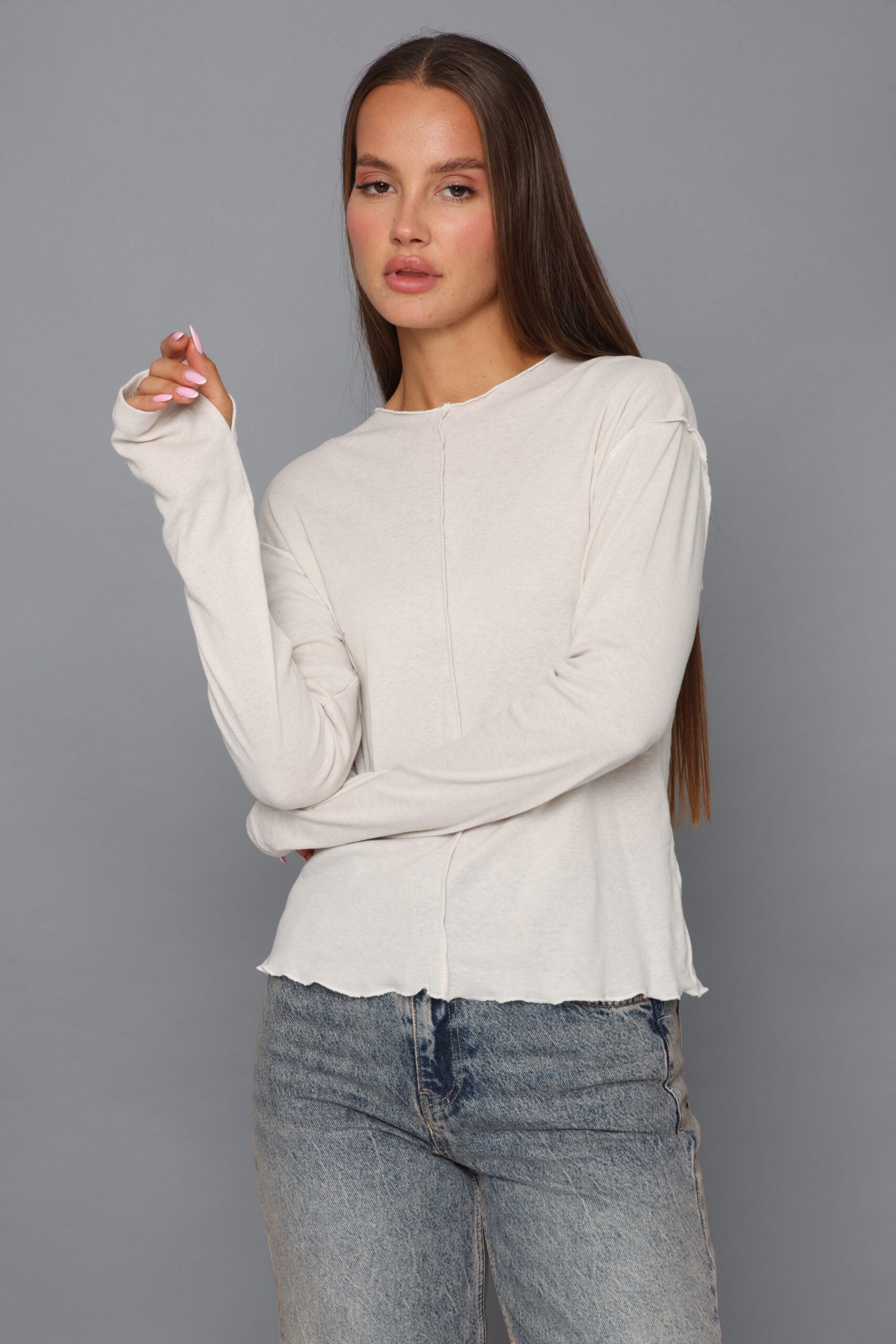 חולצת מוס תפר אמצעי