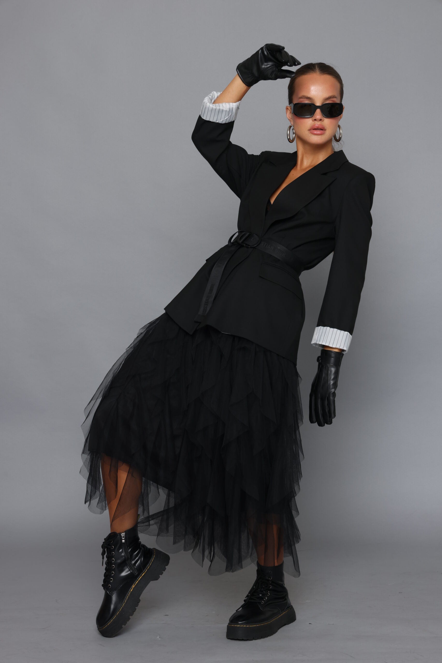 חצאית טול תלתלים