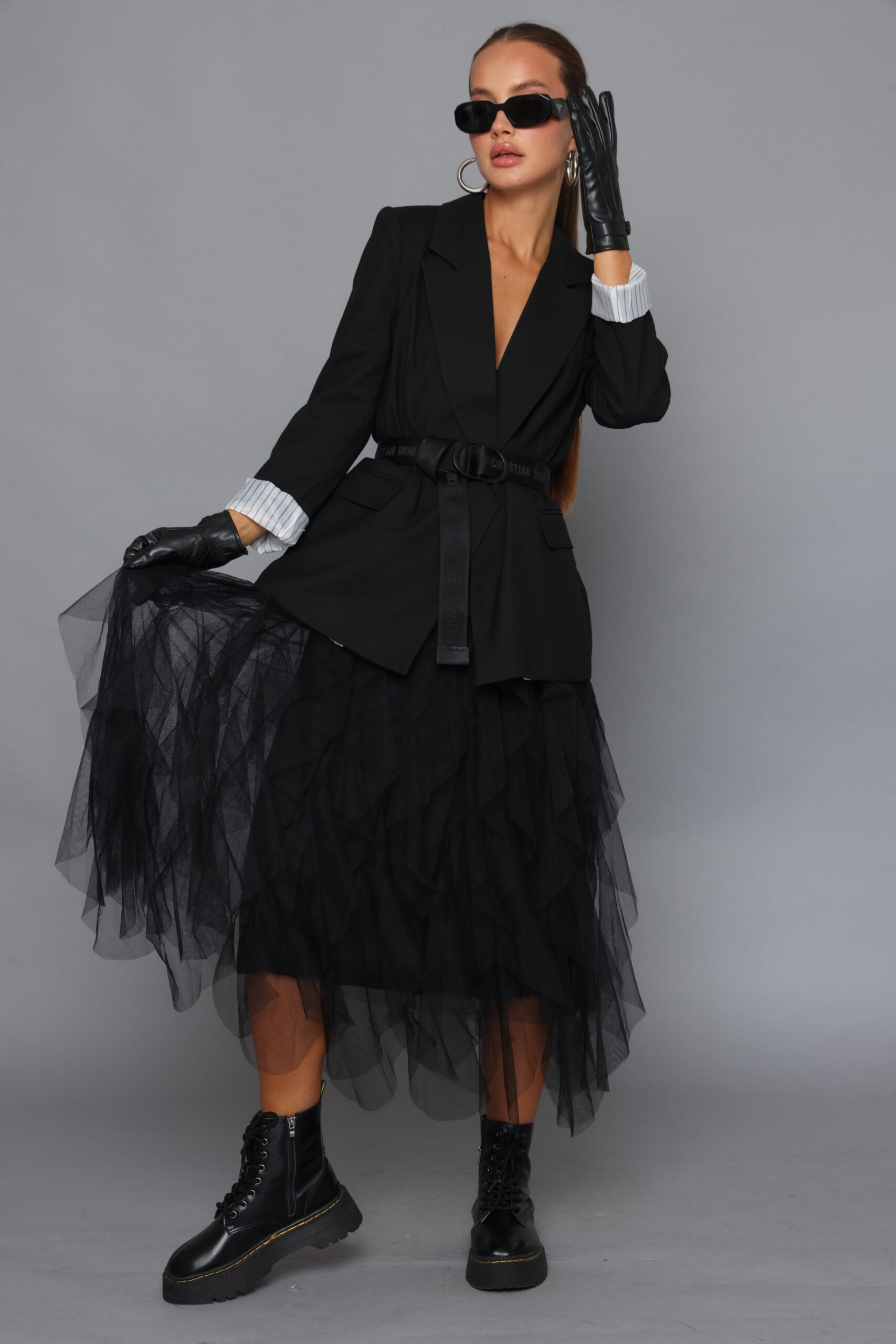 חצאית טול תלתלים